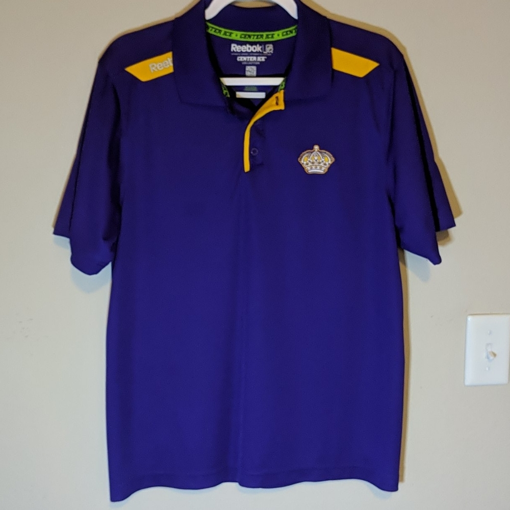 Reebok Throwback Los Angeles Kings Polo Shirt (M)
